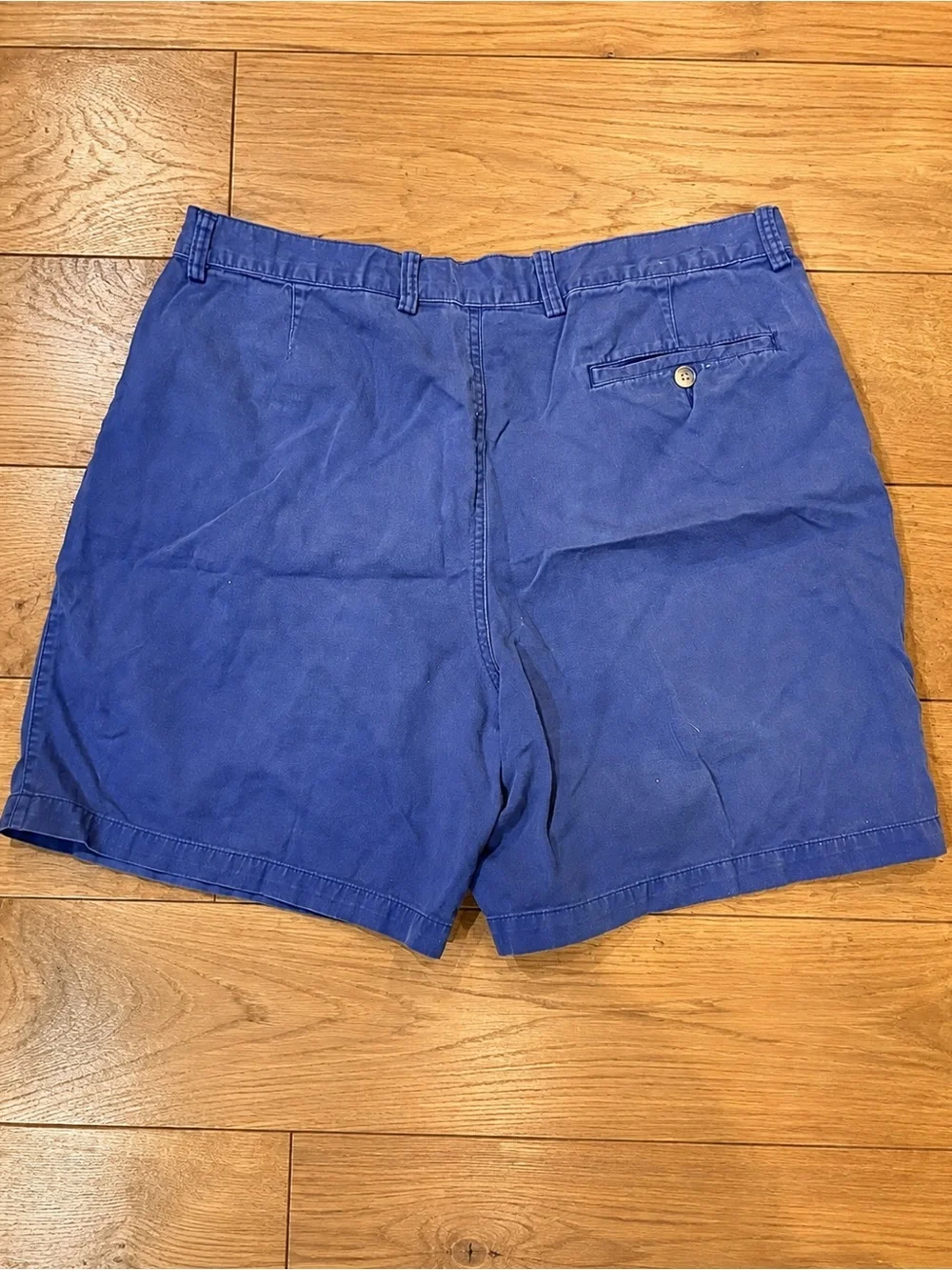 Eddie Bauer Navy Blue Flat Front Chino Shorts